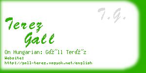 terez gall business card